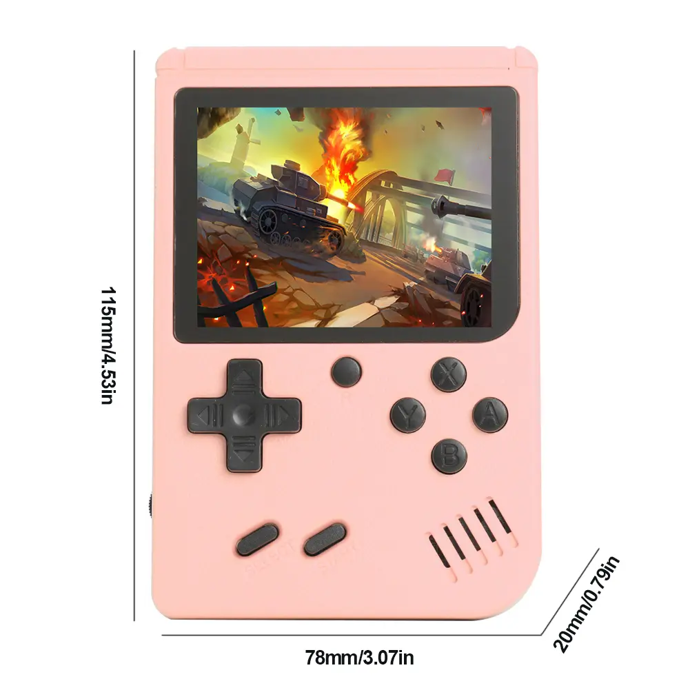 3.0 Inch Color LCD Retro Handheld Game Console Portable Mini Handheld Video Game Player Built-in 400/500/800 Games for Kids Gift