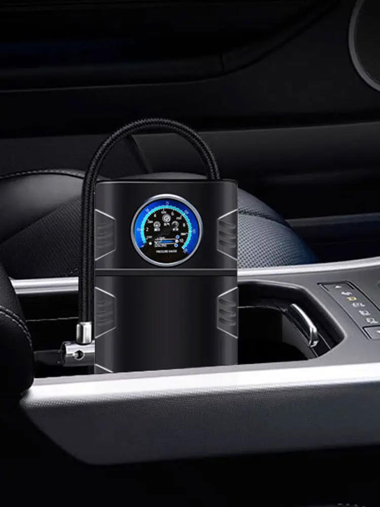 12V Smart Car Tire Air Pump High Precision Wireless Car Air Compressor Quickly Inflate Cordless Tire Pump for Vehicle Bike Tires