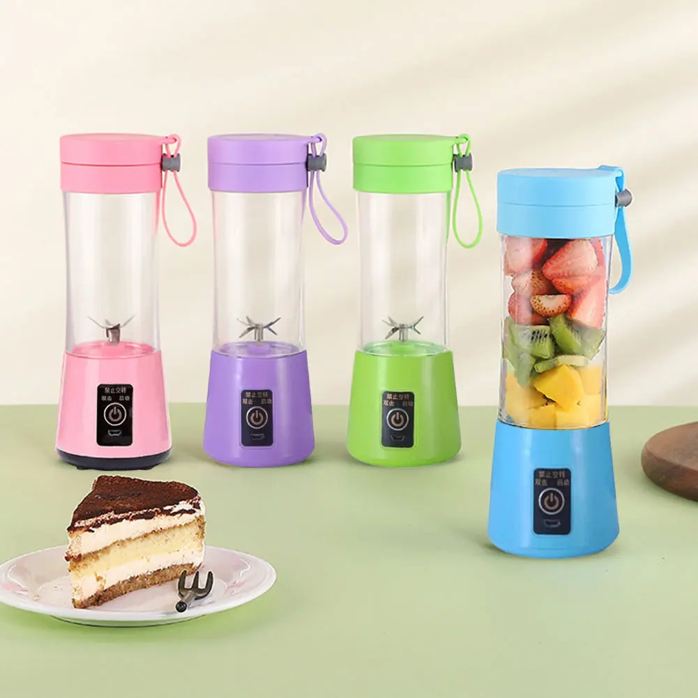 400ml Portable Juicer Cup Electric Glass Blender Mixer Smoothie Lemon Squeezer USB Rechargeable Automatic Fresh Fruit Juicer