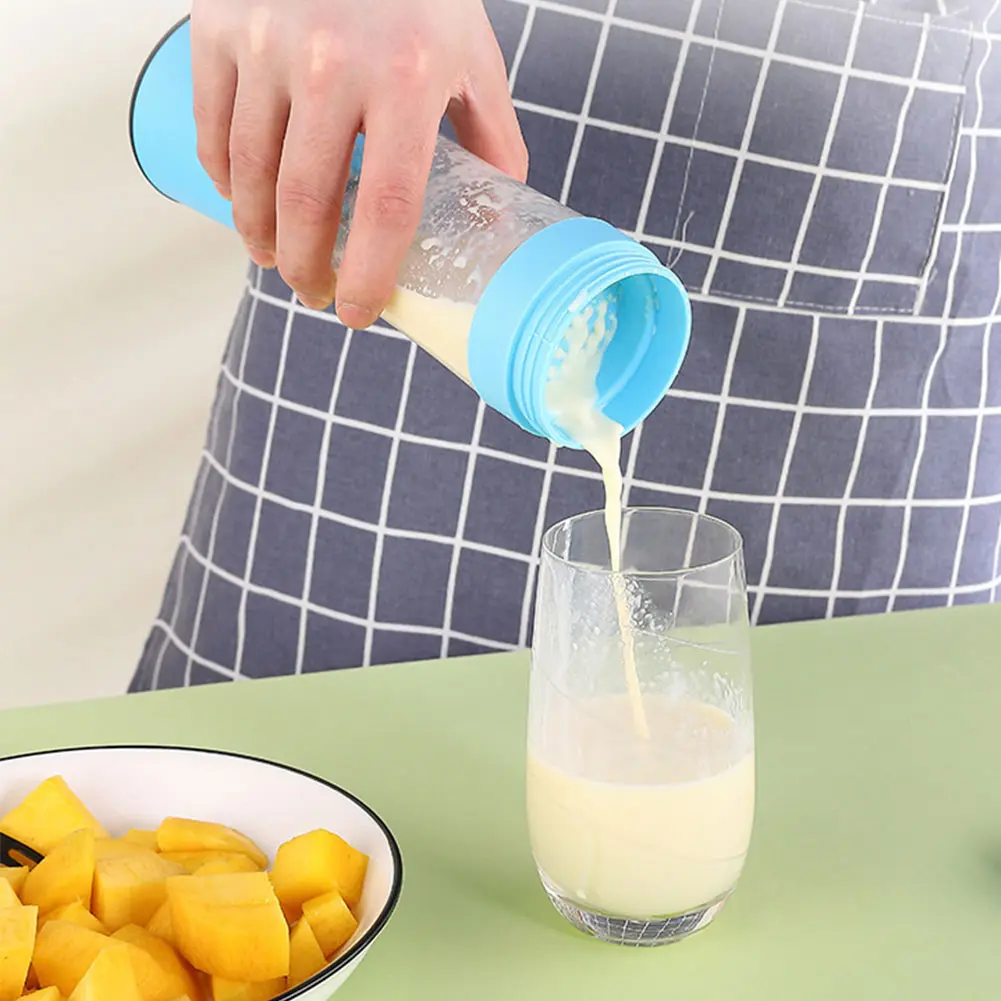 400ml Portable Juicer Cup Electric Glass Blender Mixer Smoothie Lemon Squeezer USB Rechargeable Automatic Fresh Fruit Juicer