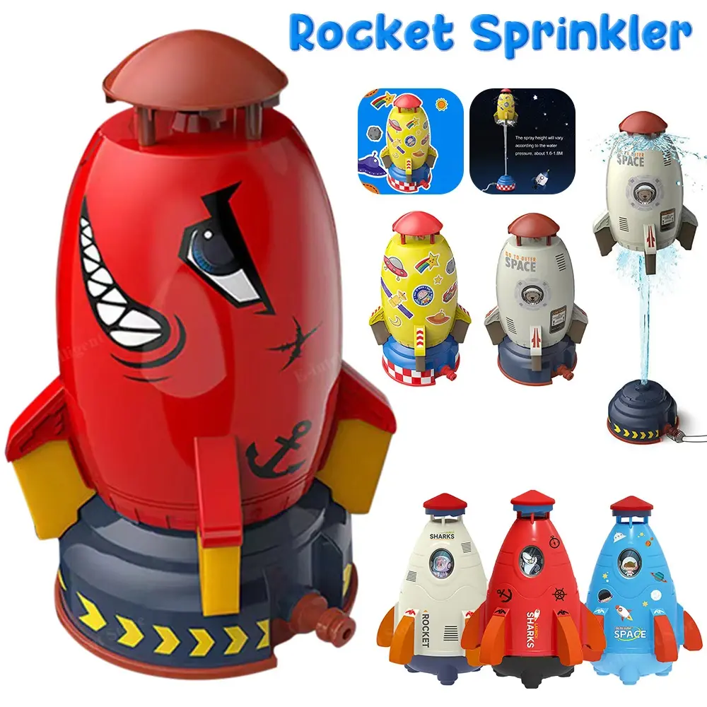 Rocket Launcher Toys Water Spray Spinning Rocket Water Pressure Lift Sprinkler Toy Parent-child Interaction Games In Garden Lawn