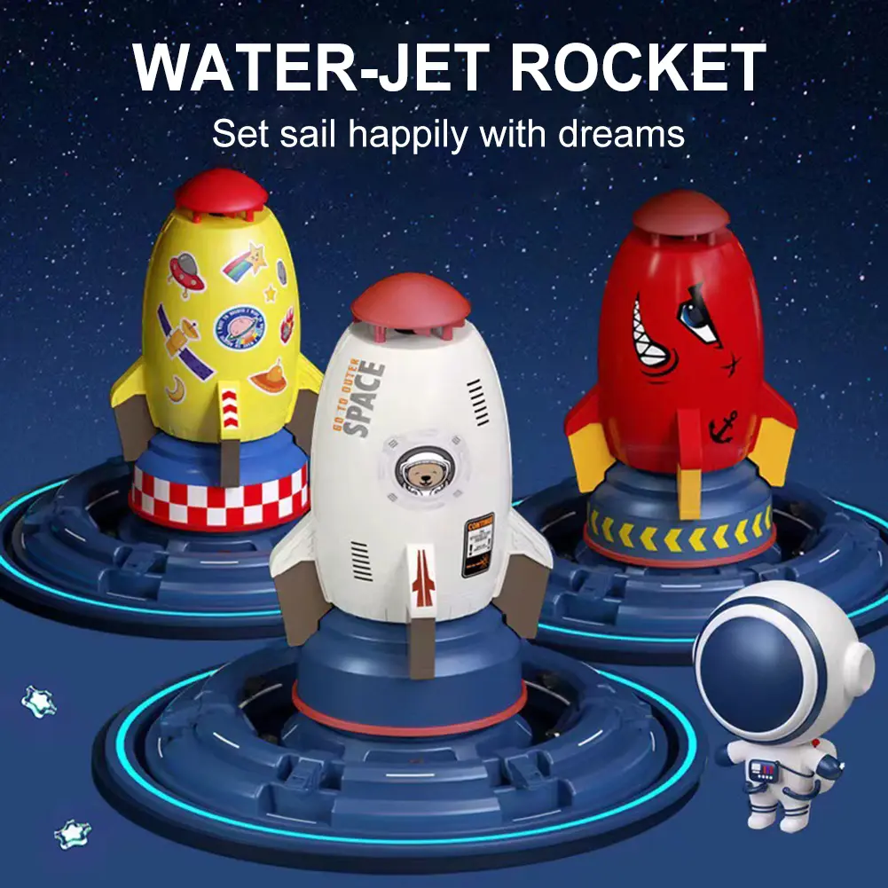 Rocket Launcher Toys Water Spray Spinning Rocket Water Pressure Lift Sprinkler Toy Parent-child Interaction Games In Garden Lawn