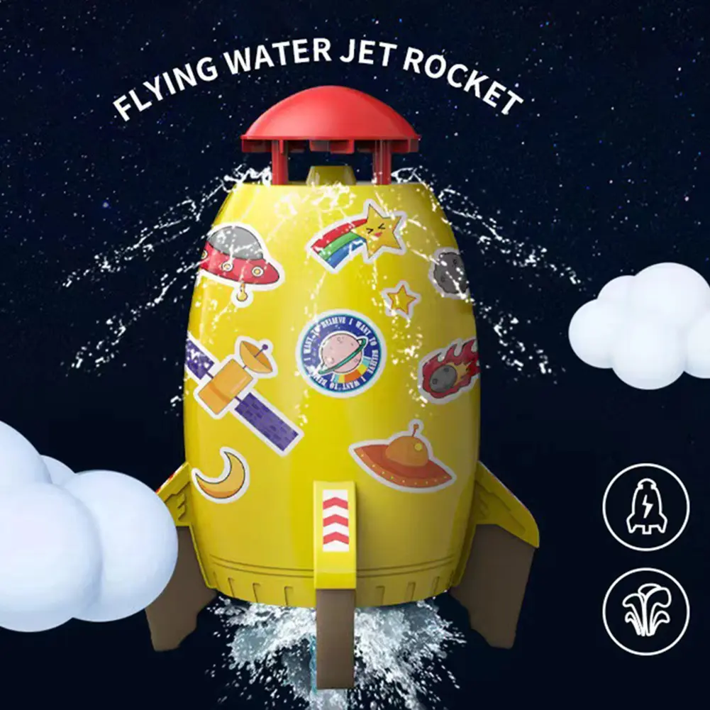 Rocket Launcher Toys Water Spray Spinning Rocket Water Pressure Lift Sprinkler Toy Parent-child Interaction Games In Garden Lawn