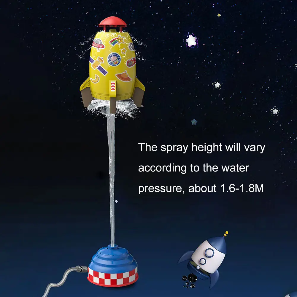 Rocket Launcher Toys Water Spray Spinning Rocket Water Pressure Lift Sprinkler Toy Parent-child Interaction Games In Garden Lawn