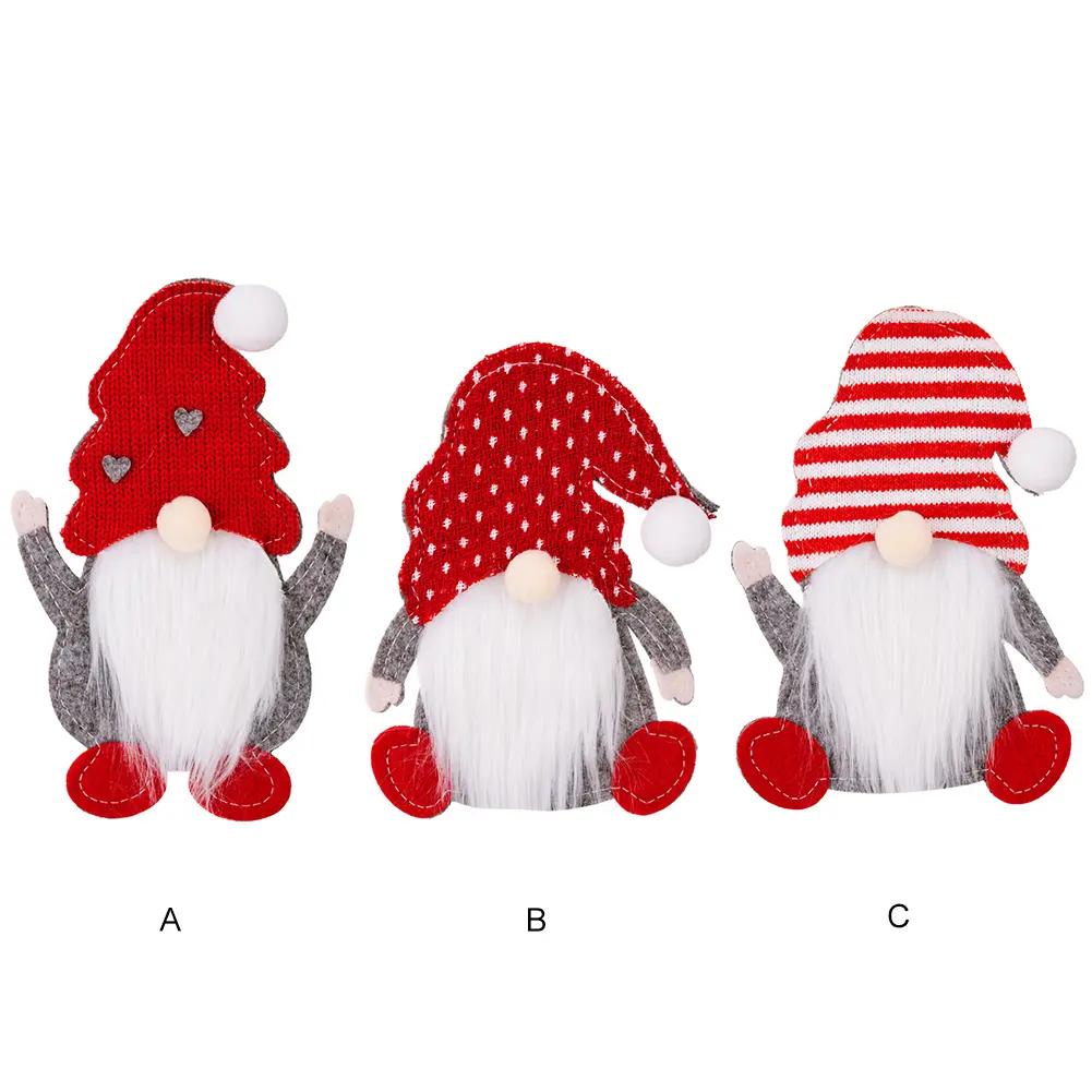 Christmas Tableware Holder Santa Claus Tableware Storage Bags Festival Theme Non-Woven Cloth New Year Party Dinner Decoration