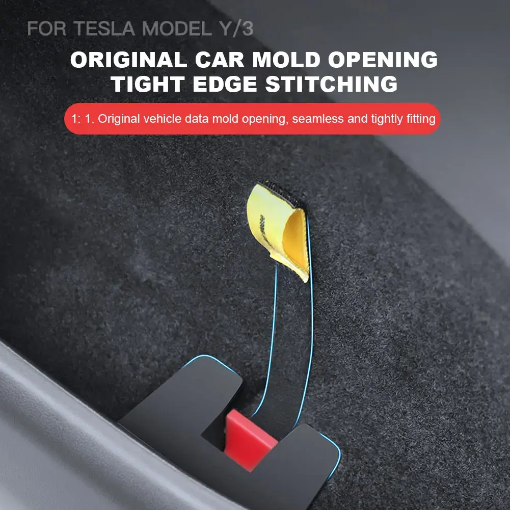 Rear Door Mechanical Switch Extended Car Door Emergency Handle Rear Door Emergency Puller Manual Door Release for Tesla Model Y