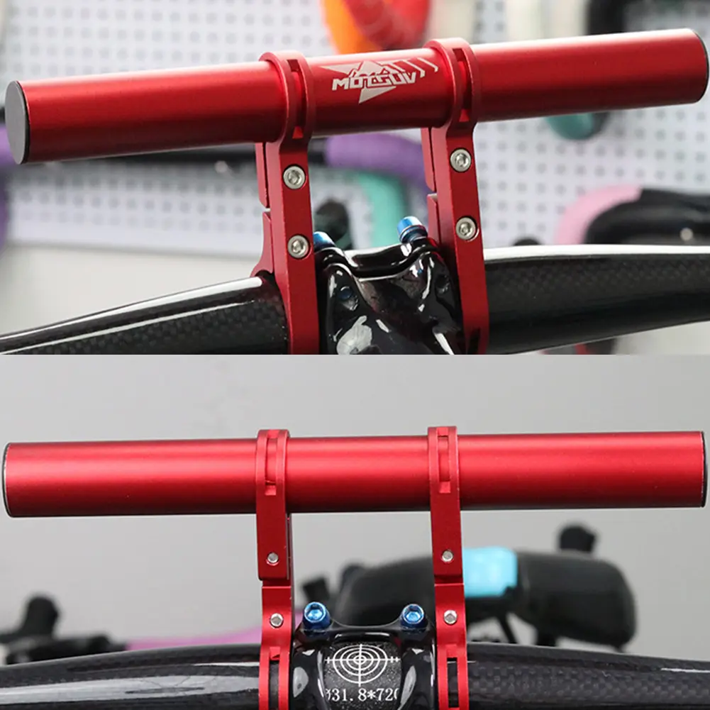 Bicycle Handlebar Extended Bracket Aluminum Alloy Handlebar for MTB Bike Headlight Mount Bar Holder Bicycle Accessories 10-30cm