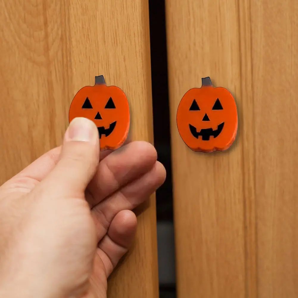 5-50pcs Halloween Pumpkin Knob Button Cover Decorative Pumpkin Cabinet Handle Cover Bump-Proof Door Knob Drawer Pulls Gloves