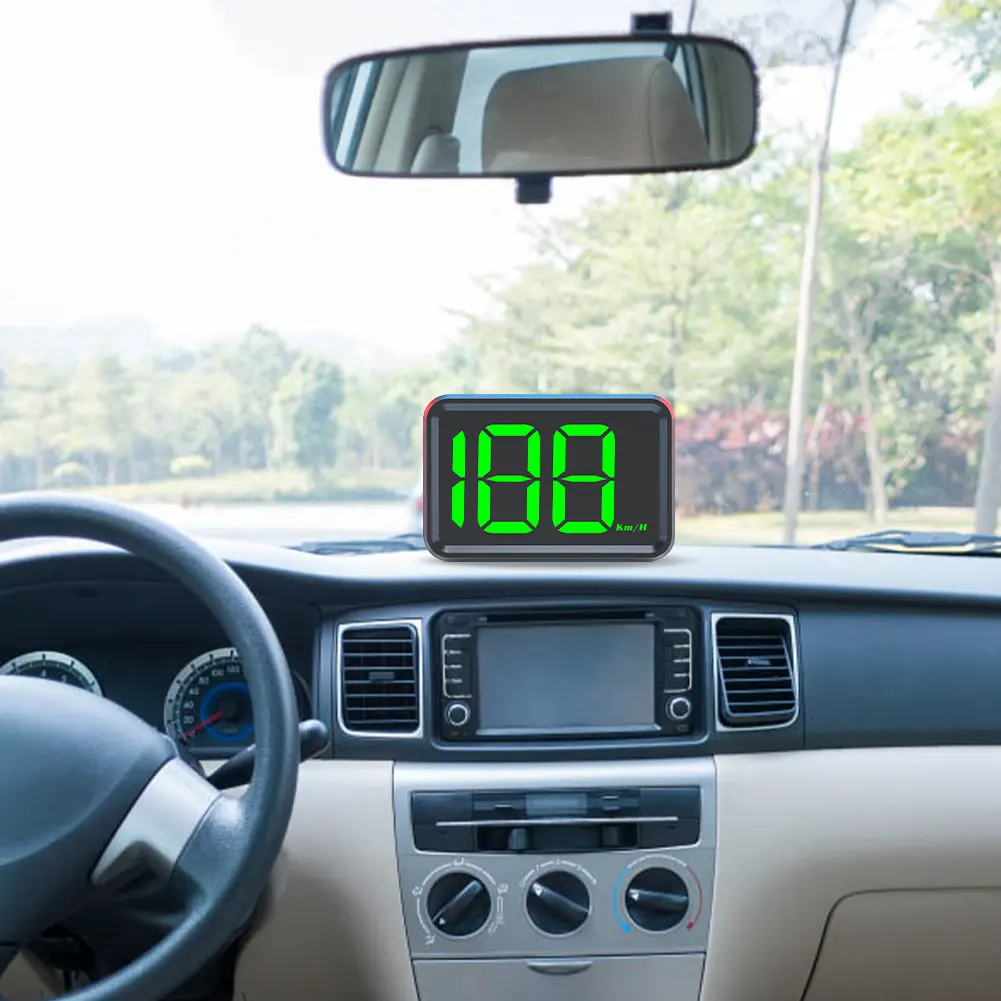 GPS KMH MPH HUD Speed Meter Head Up Display Digital Speed Meter Gauge Big Font Speed for Car Golf Cart Bus Boat