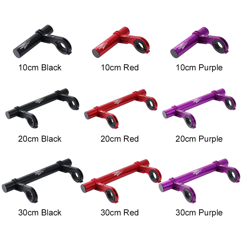 Bicycle Handlebar Extended Bracket Aluminum Alloy Handlebar for MTB Bike Headlight Mount Bar Holder Bicycle Accessories 10-30cm