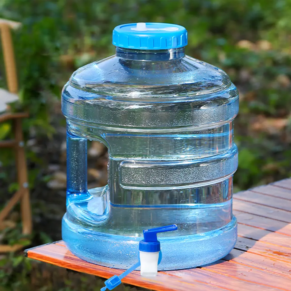 11.3L Water Storage Container Large Capacity Mineral Water Barrel Dustproof Camping Water Bucket for Self-Driving Tour