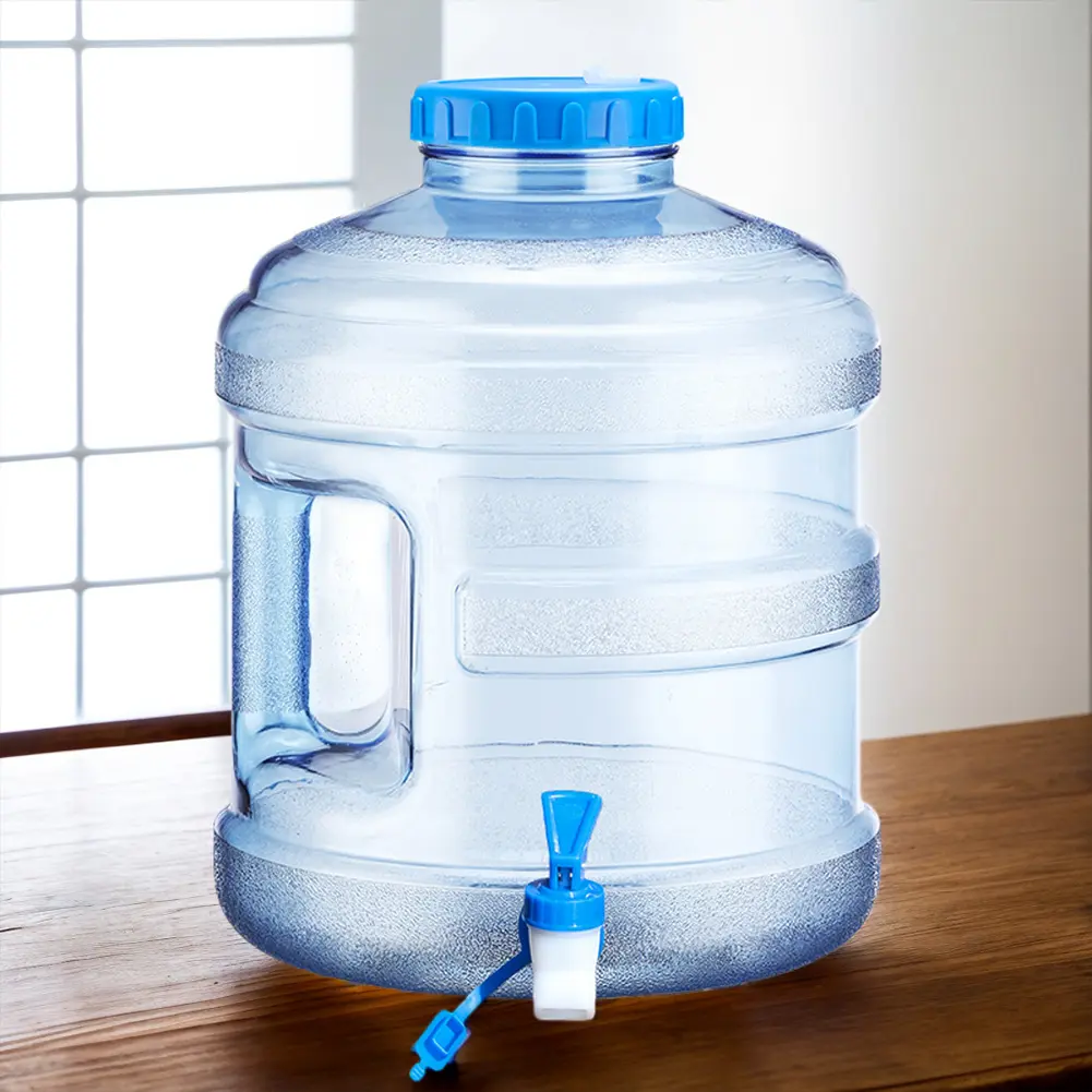11.3L Water Storage Container Large Capacity Mineral Water Barrel Dustproof Camping Water Bucket for Self-Driving Tour
