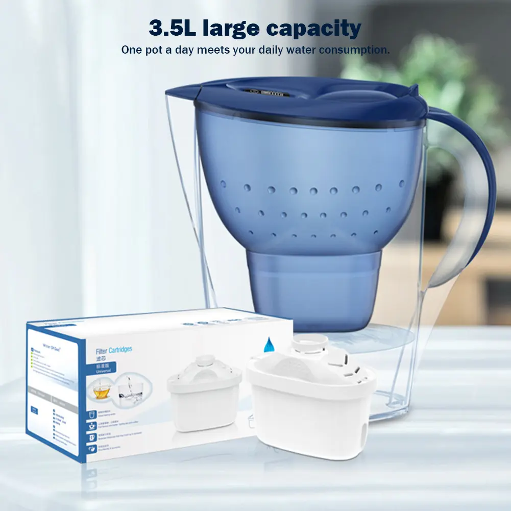5-1PC Water Filter Jug Cartridges Reducing Limescale Chlorine Replacement Water Filter Cartridge Drinking Water Purifier Filters