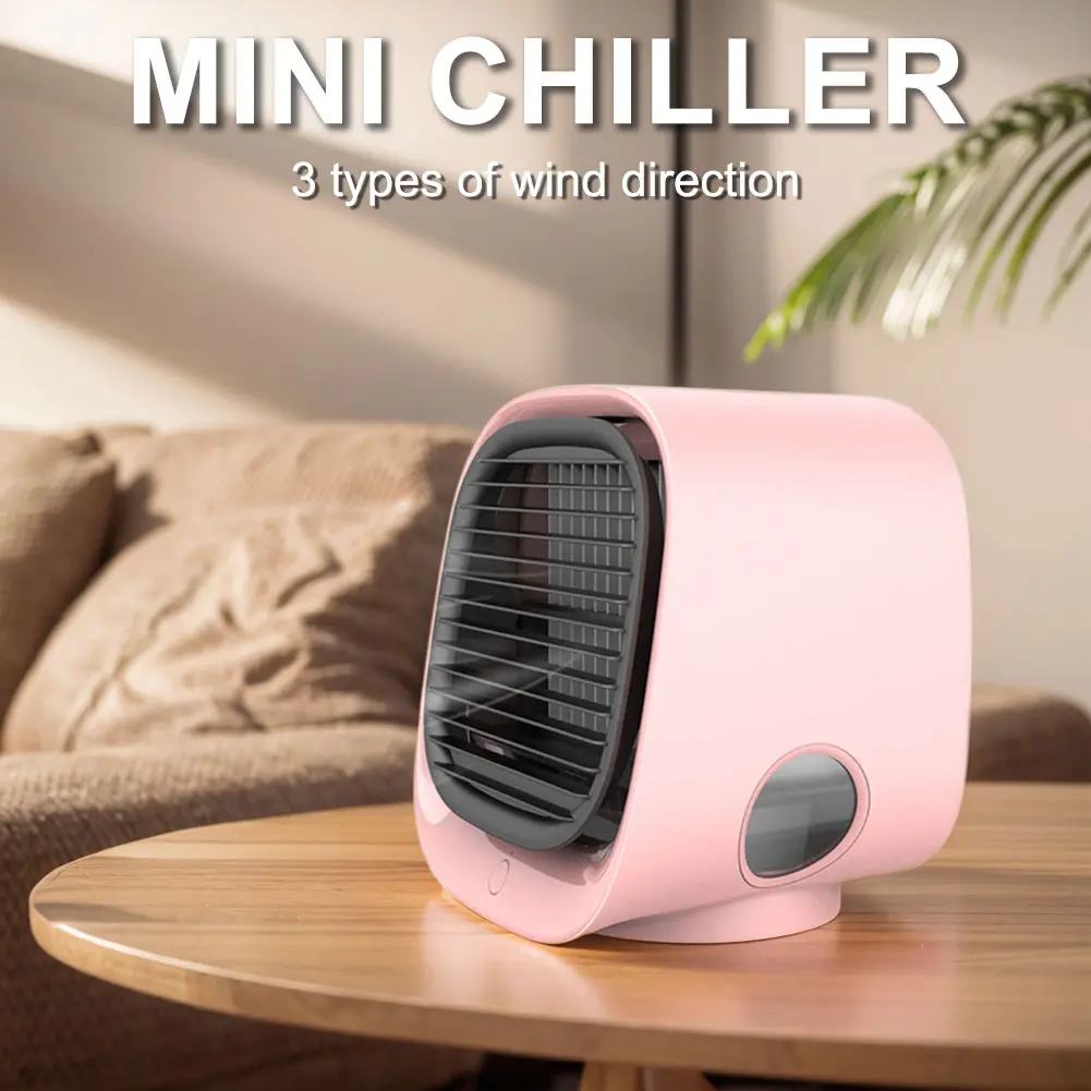 Water Cooling Desk Fan Portable Air Conditioning Fan with Spray Humidification Air Conditioner Electric Fan for Home Office
