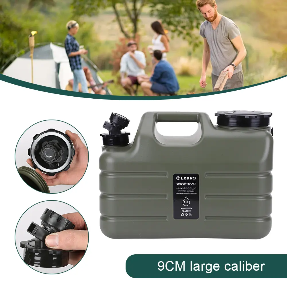 3 Gallon Water Storage Tank No Leakage Water Storage Carrier BPA Free Water Tank for Camping Car Outdoor Hiking Picnic Emergency