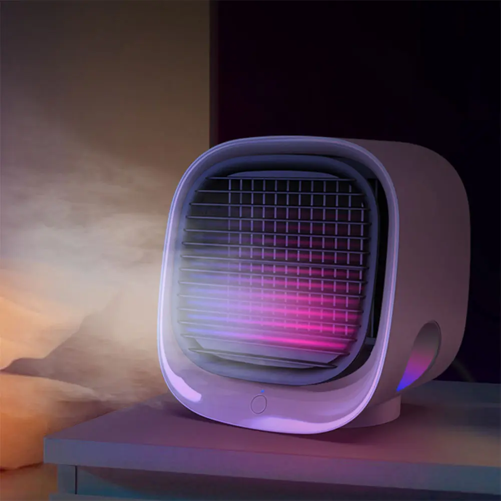 Water Cooling Desk Fan Portable Air Conditioning Fan with Spray Humidification Air Conditioner Electric Fan for Home Office