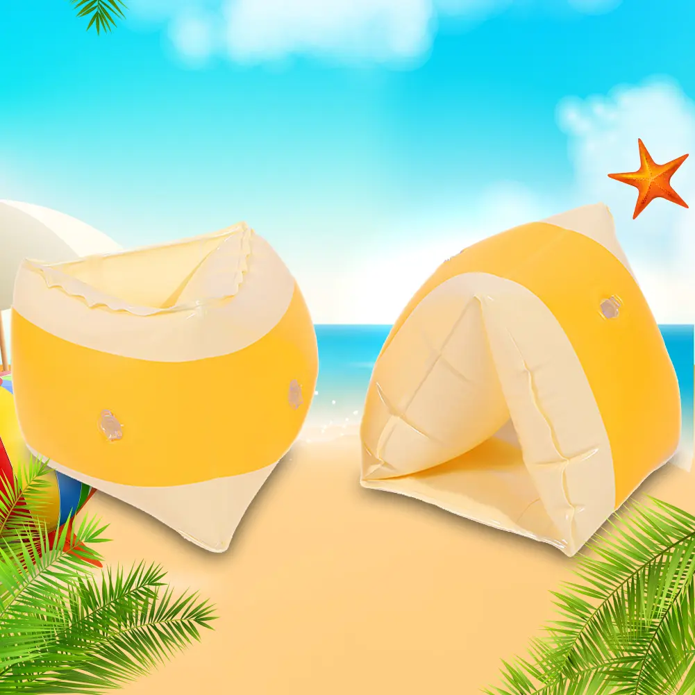 2pcs Kids Arm Floats Sleeve PVC Inflatable Armbands Pool Games Arm Rings Swimming Pool Floater Swim Tube Summer Water Play Toys