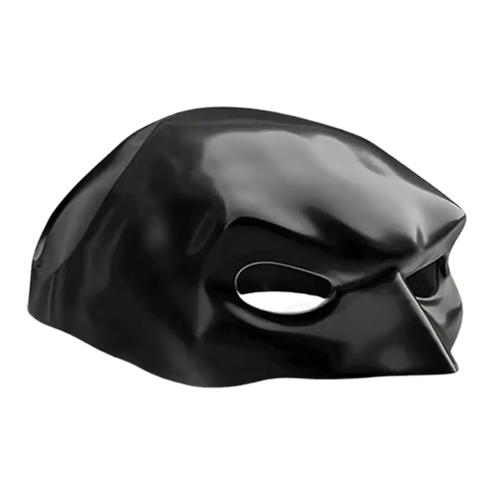 Black Bat Cat Avenger Mask Half Face Cat Bat Mask Handmade Cat Mask Halloween Costume Cosplay Decoration Birthday Gifts Pet Toys