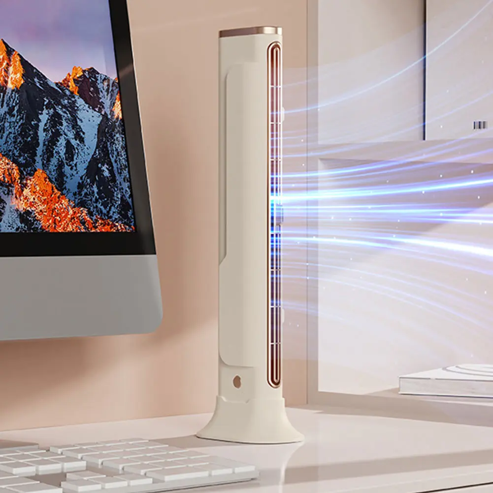 Desktop Tower Fan Adjustable Oscillating Air Conditioner Fan Summer Floor Standing Fans Bladeless Electric Fan Air Cooler