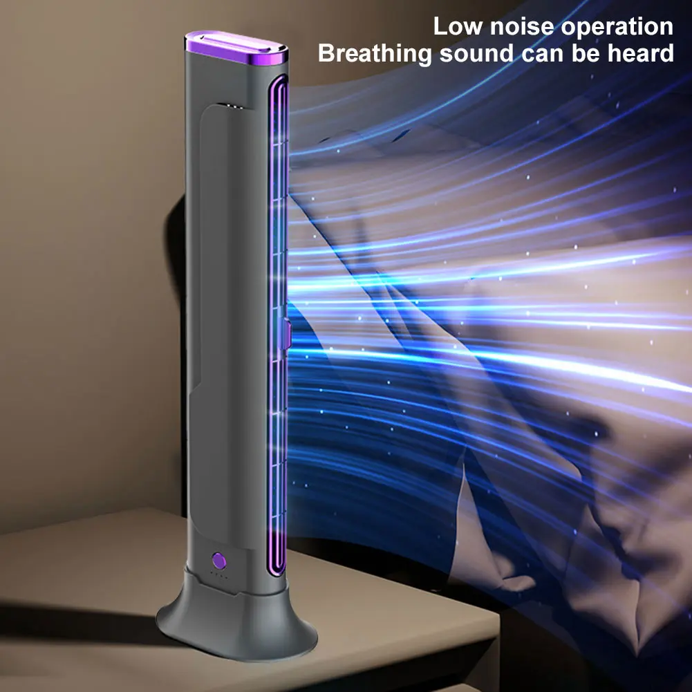 Desktop Tower Fan Adjustable Oscillating Air Conditioner Fan Summer Floor Standing Fans Bladeless Electric Fan Air Cooler