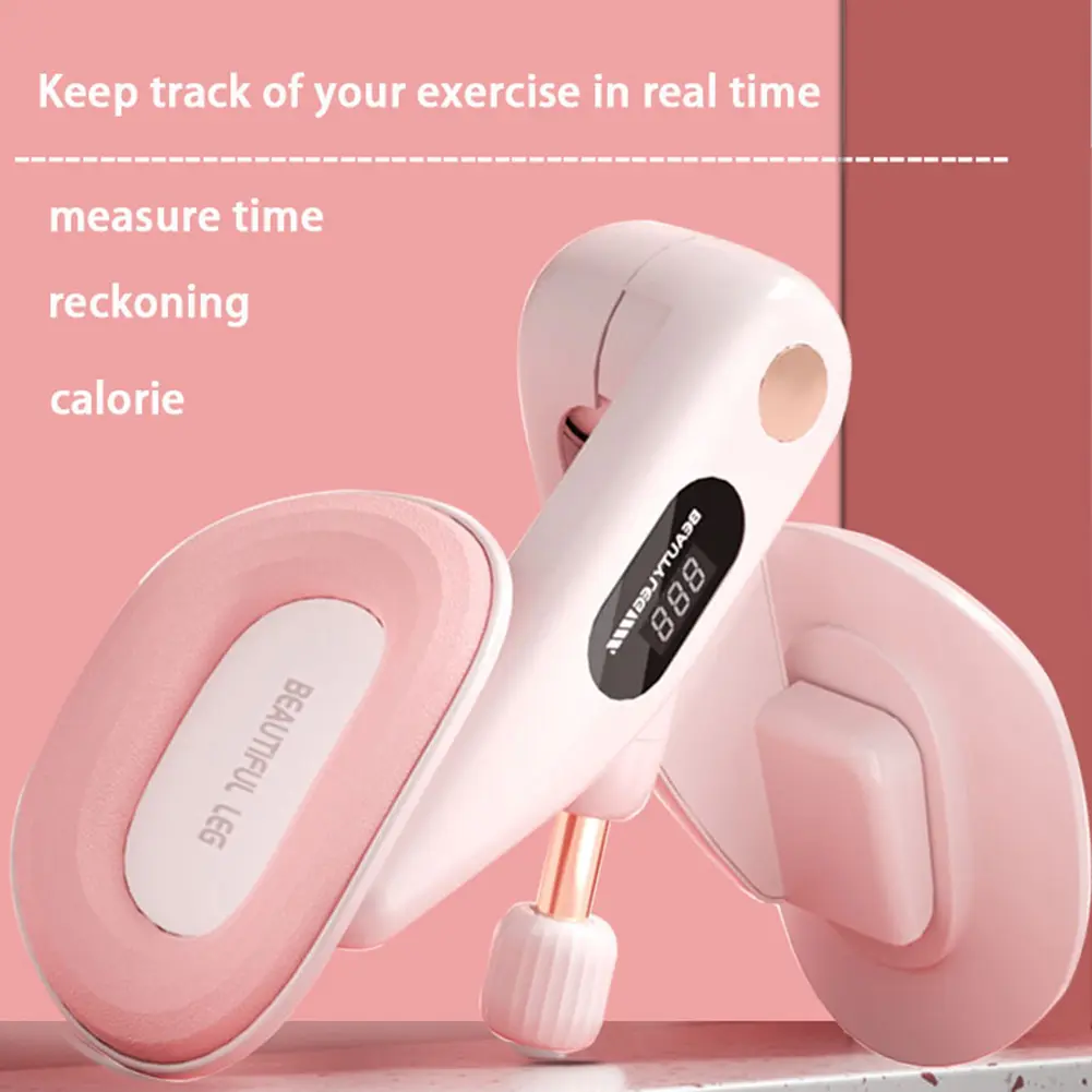 Thigh Master Pelvic Floor Trainer Intelligent Hip Inner Thigh Exercise Device with Counter Women Lower Body Fitness Equipments