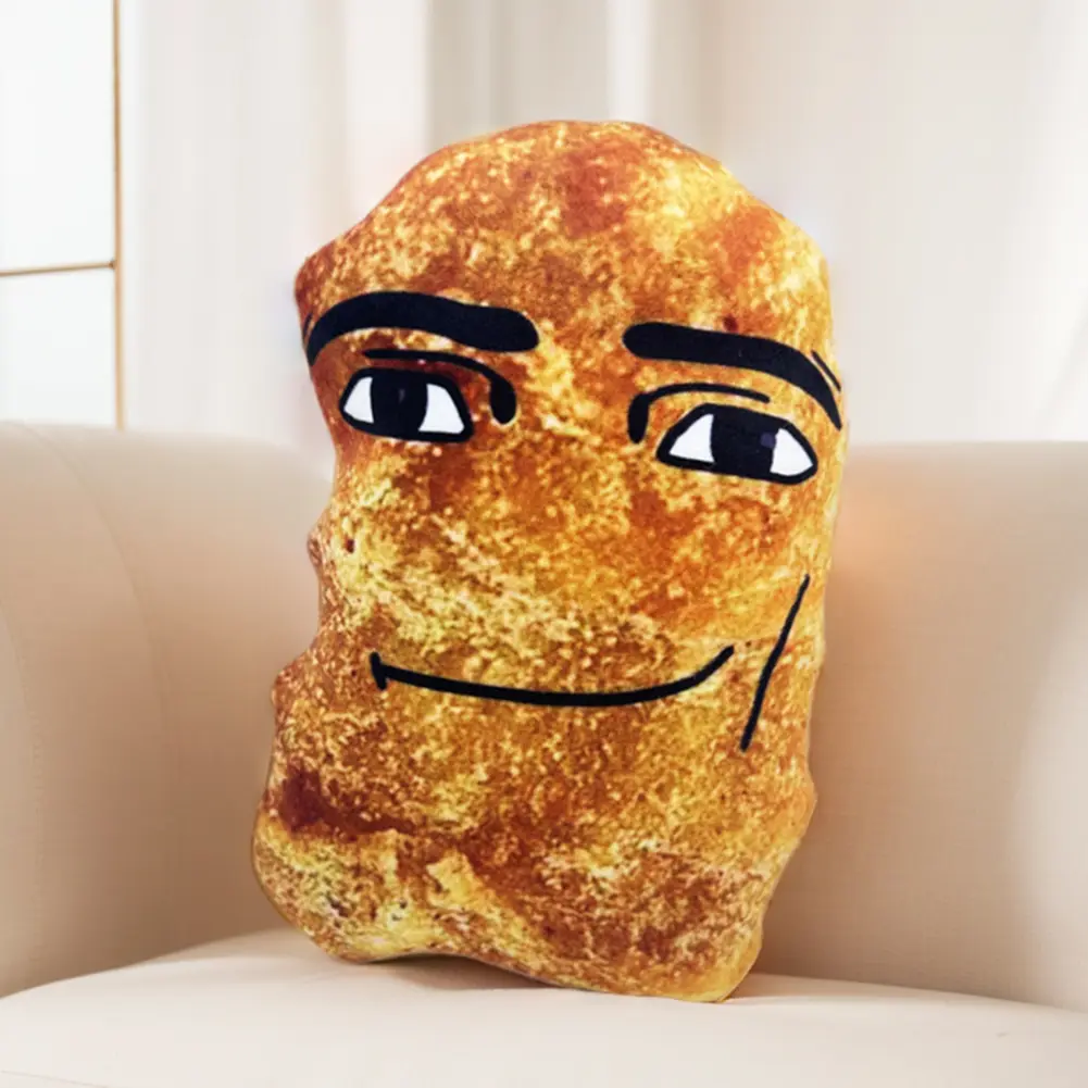 Chicken Nuggets Meme Plushies Toy Cotton Eye Joe Plush Chicken Drumsticks Funny Big Chicken Block Plush Pillow Birthday Gifts