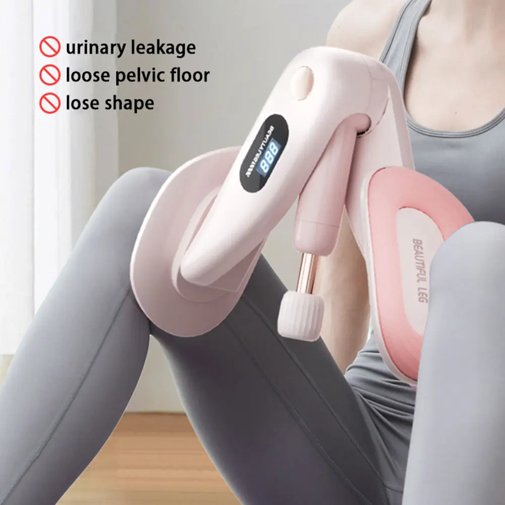 Thigh Master Pelvic Floor Trainer Intelligent Hip Inner Thigh Exercise Device with Counter Women Lower Body Fitness Equipments