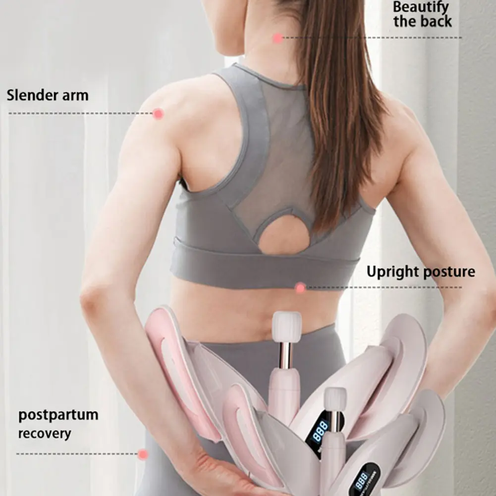 Thigh Master Pelvic Floor Trainer Intelligent Hip Inner Thigh Exercise Device with Counter Women Lower Body Fitness Equipments