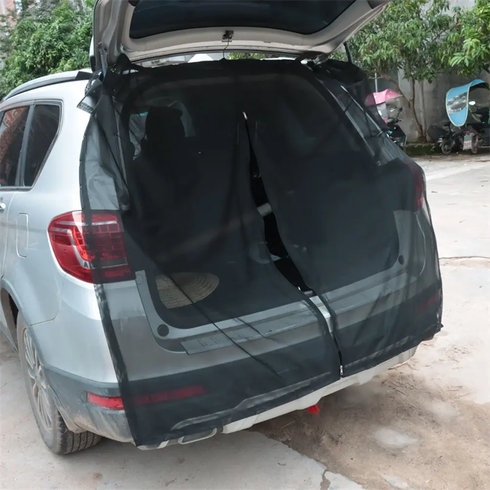 Trunk Sunshade Cover Mesh Car Sunshade Screen UV Protection Car Sunshade Mosquito Net for Self Driving Tour for Outdoor Camping