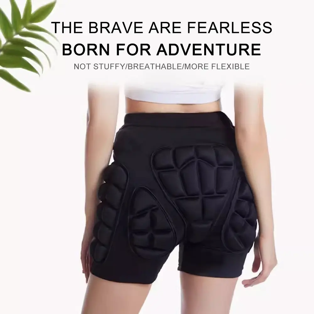 3D Protective Padded Shorts Breathable Winter Snowboard Butt Pad Guard EVA Short Pants Ski Ice Skating Roller Snowboard Gear