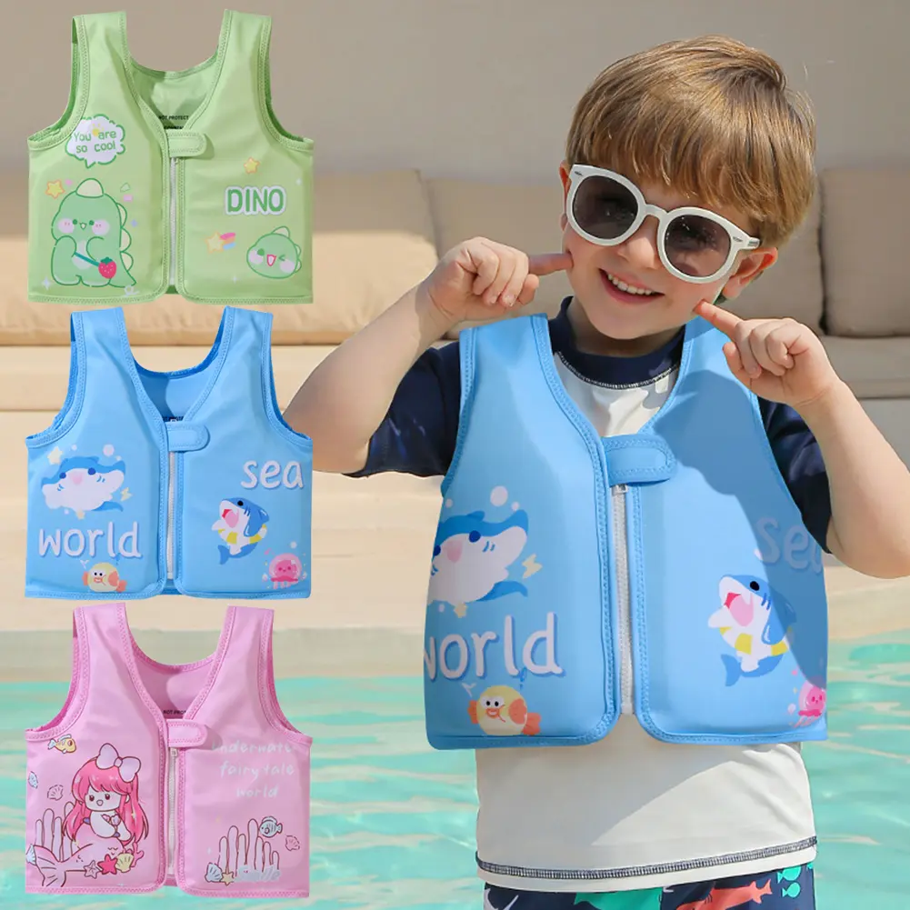 Kids Swim Vest Baby Life Vest Child Buoyancy Children's Vest for Girls Swimsuit Swimming Pool Life Jacket Summer Beach Swimwear