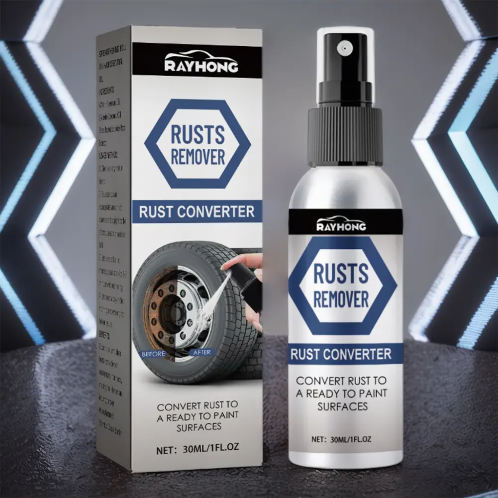 30ML Multi Purpose Rust Remover Spray Car Iron Powder Cleaning Super Rust Remover Cleaner Iron Powder Removal Spray