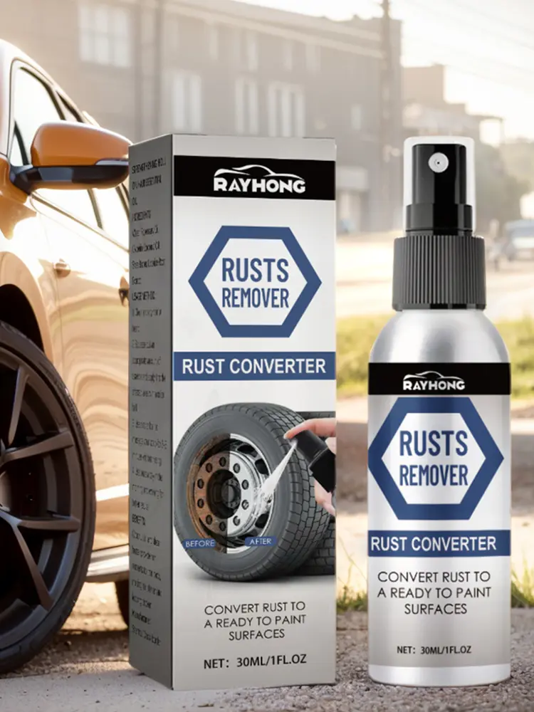 30ML Multi Purpose Rust Remover Spray Car Iron Powder Cleaning Super Rust Remover Cleaner Iron Powder Removal Spray