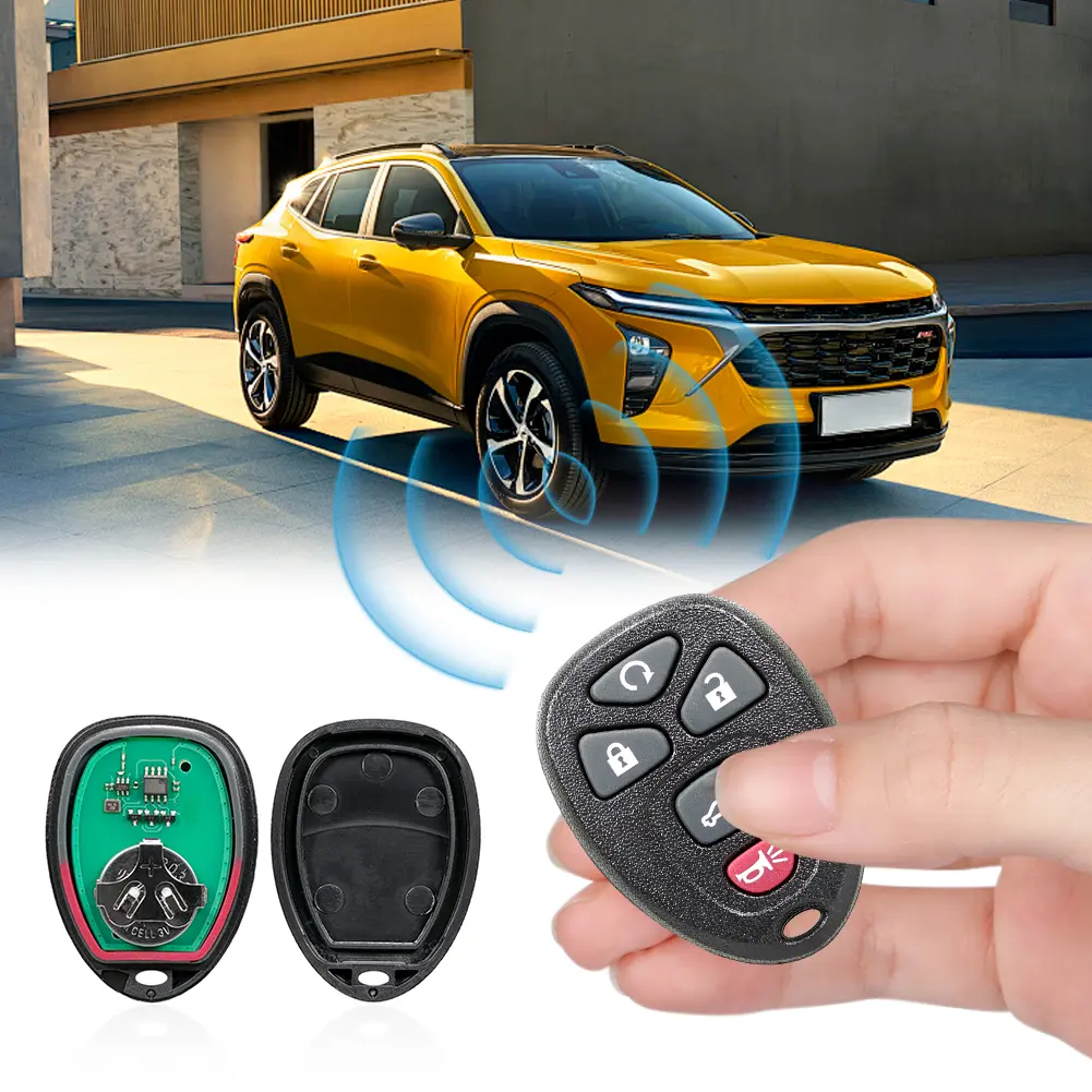 5 Buttons Keyless Go Remote Control Car Key 315Mhz Keyless Entry Remote Car Key for Chevrolet for GMC Escalade Enclave