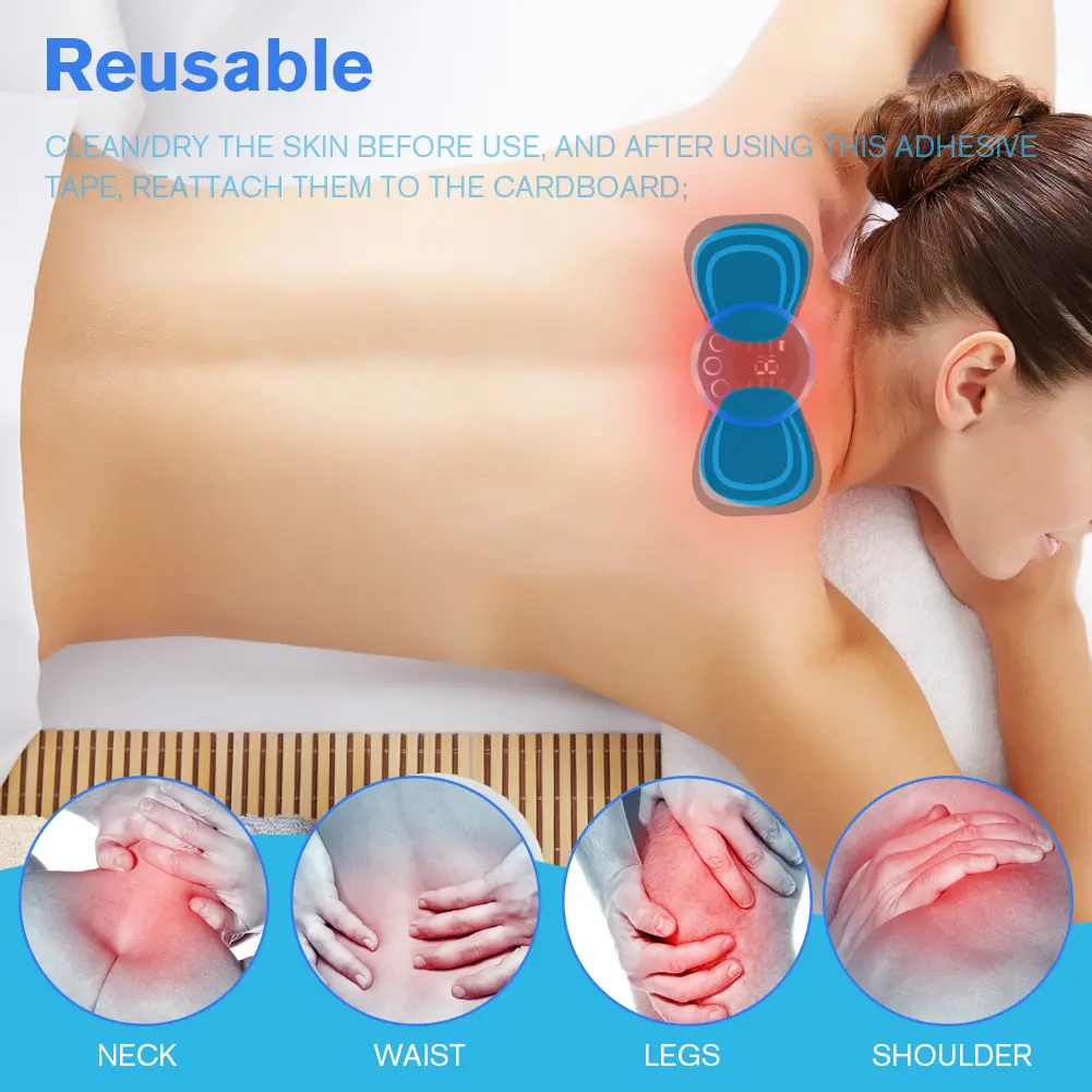2-100pcs Silicon Gel Pad Muscle Stimulator Exerciser EMS Neck Massager Body Massager Patch Replacement Back Massage Instrument