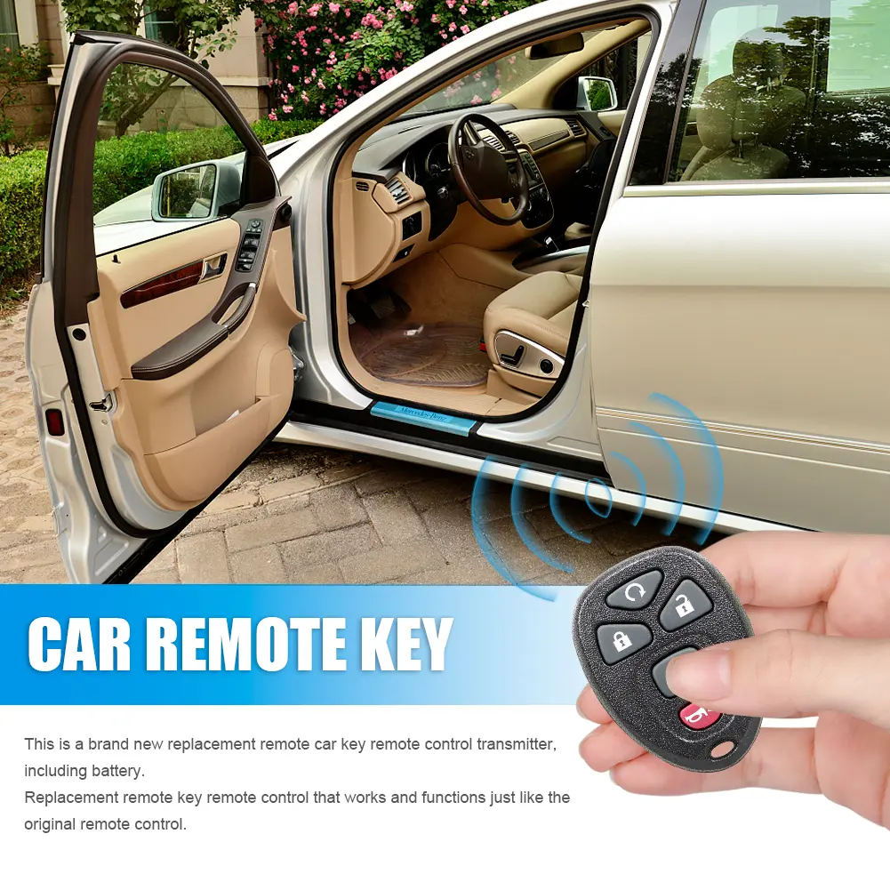 5 Buttons Keyless Go Remote Control Car Key 315Mhz Keyless Entry Remote Car Key for Chevrolet for GMC Escalade Enclave