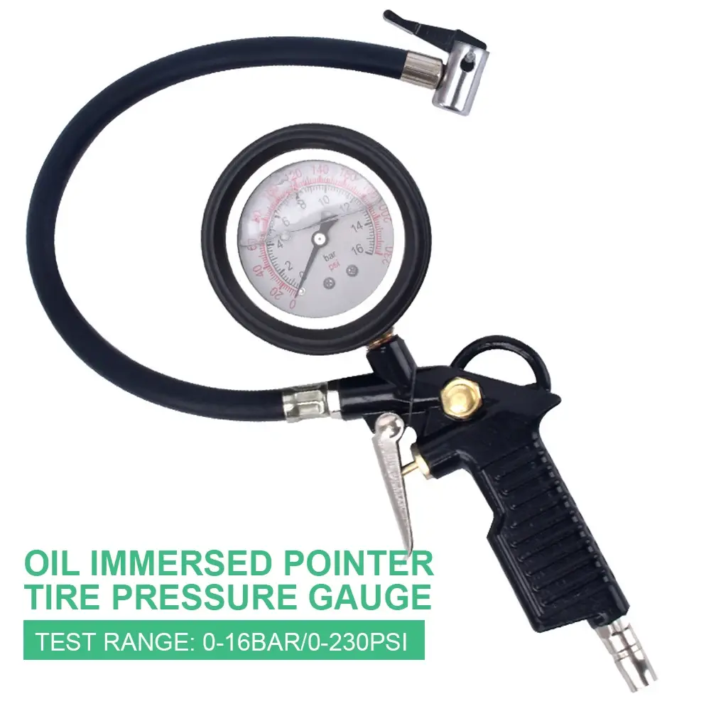 0-16Bar/220PSI Car Tire Pressure Inflator Gauge LCD Digital Display Tire Air Pressure Tester Car Motorcycle Tire Repair Tool