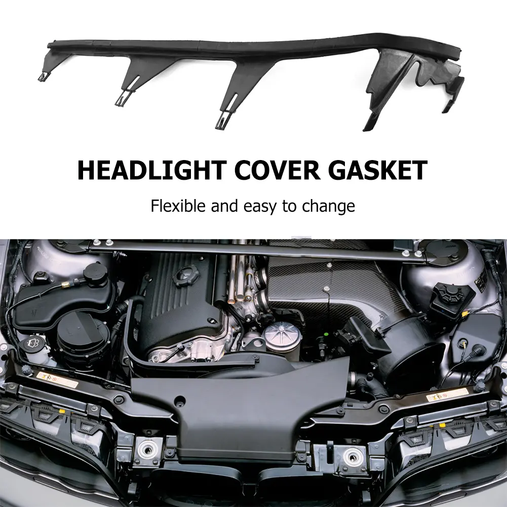 Rubber Headlight Strips Trims Flexible Headlight Cover Gasket Auto Accessories for BMW 3 SERIES E46 Pre-LCI 1998-2003/03