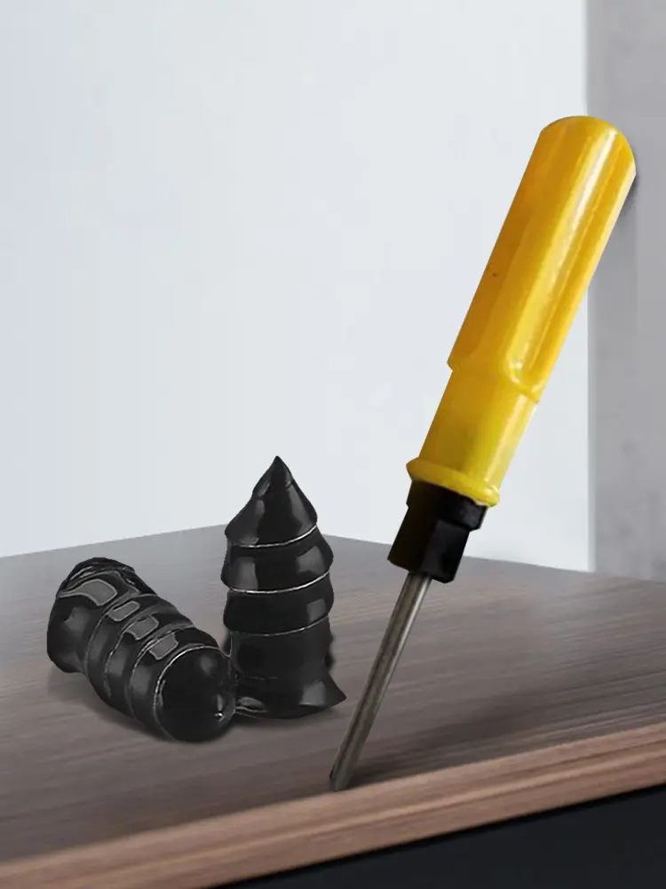 40/20 Pcs Tire Repair Rubber Nail with Screwdriver Set Fast Tool Self-Service Tire Repair Nail for Car Motorcycle