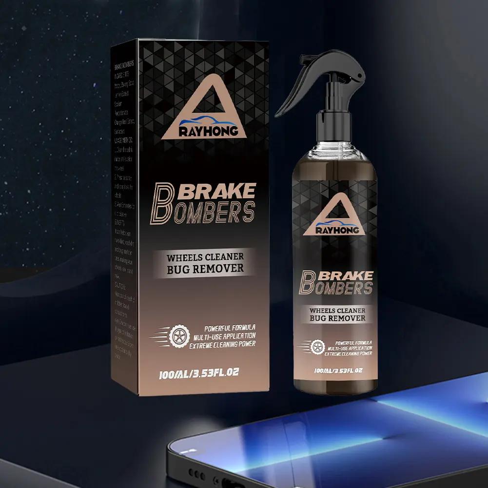 100ml Wheel Cleaner Spray Long Lasting Car Tire Brightener Tire Refurbishing Agent for Auto Wheel Care