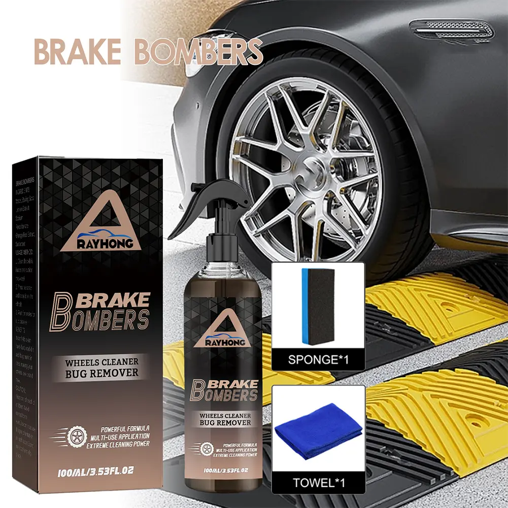 100ml Wheel Cleaner Spray Long Lasting Car Tire Brightener Tire Refurbishing Agent for Auto Wheel Care