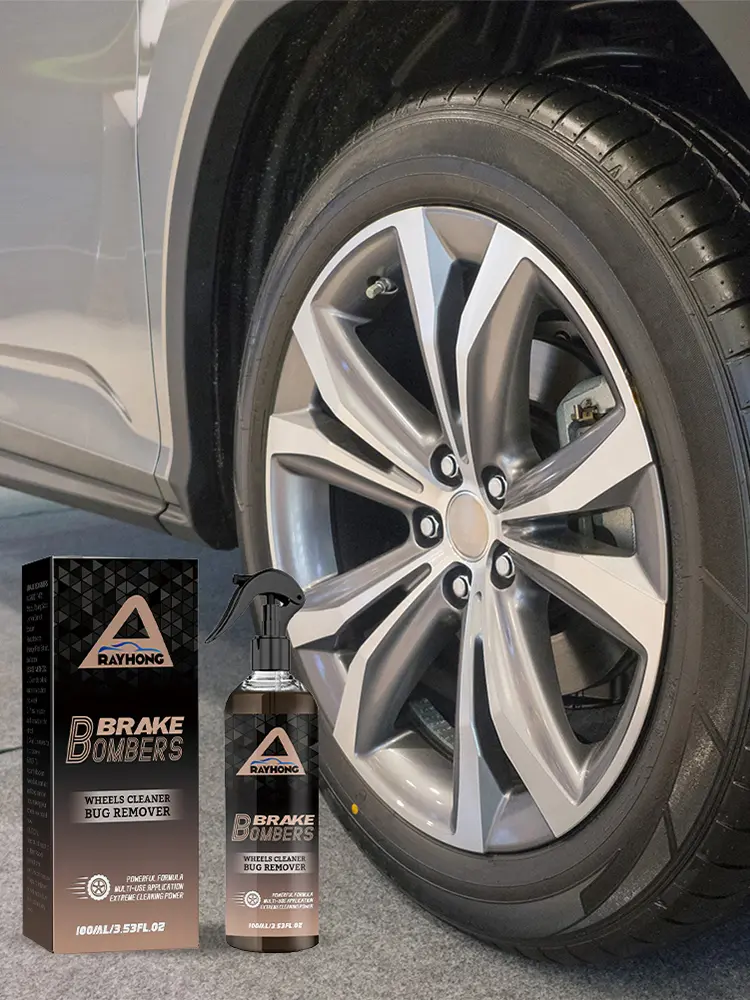 100ml Wheel Cleaner Spray Long Lasting Car Tire Brightener Tire Refurbishing Agent for Auto Wheel Care