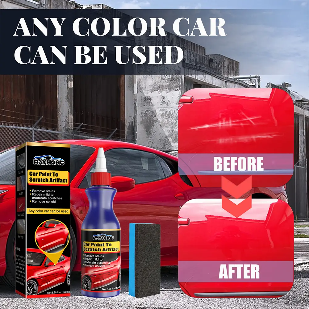 100ml Car Scratch Remover Auto Paint Scratch Restorer Agent Anti Scratch Car Repair Polishing Wax Coating Car Maintenance Care