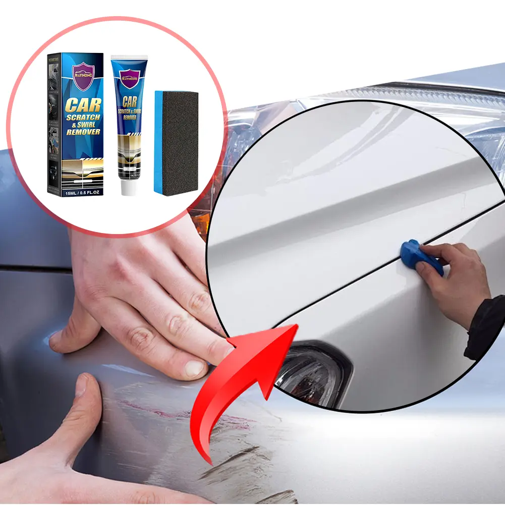 15/60/120ml Auto Polish Paint Restorer Car Polishing Wax Auto Polishing Kit with Sponges Car Paint Scratch Repair Cleaning Kit