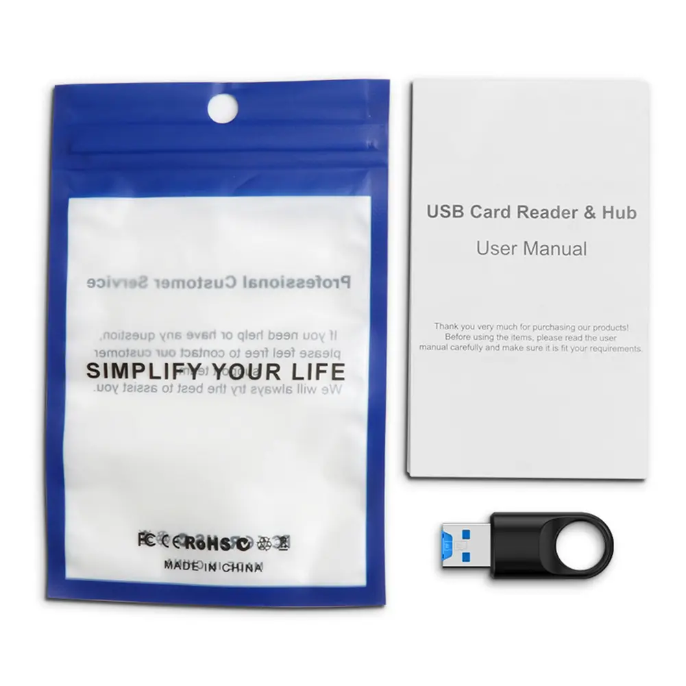 SD Card Reader High Speed USB 3.0 Memory Card Reader Adapter for PC/Laptop/Smart Phone/Driving Recorder
