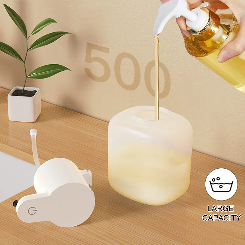 Gel/Foam Soap Dispenser 550ml Automatic Dish Soap Dispenser Infrared Induction Touchless Hand Sanitizer for Kitchen Bathroom