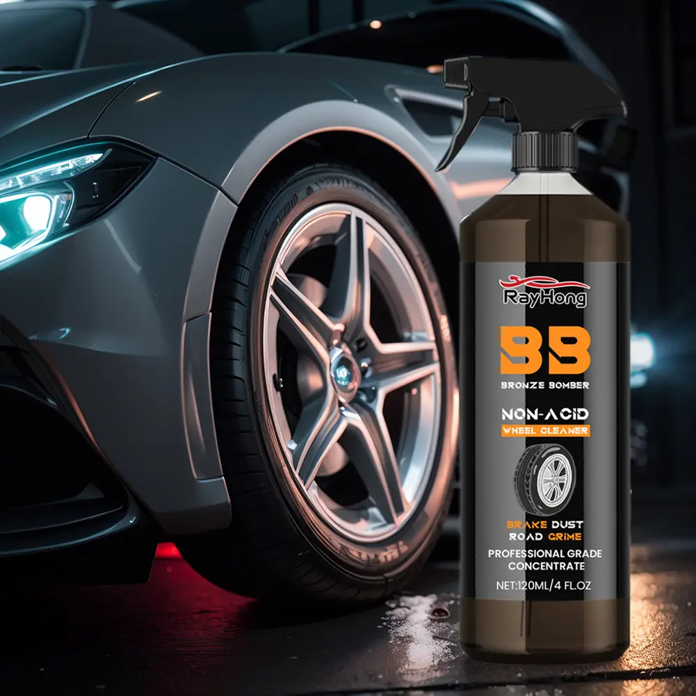 120ml Brake Bomber Cleaner Car Wheel Cleaner Car Wash Wheel Cleaning Spray Powerful Rim Brake Dust Remover Auto Detailing Tool