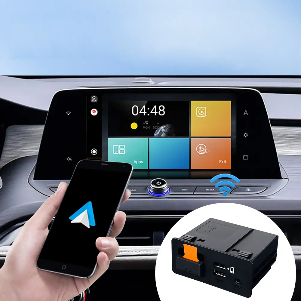 HUB Retrofit USB Kit Wired CarPlay Android Auto TK78-66-9U0C USB Hub Adapter Type-C Plug and Play for Mazda CX3 CX5 CX8 CX9