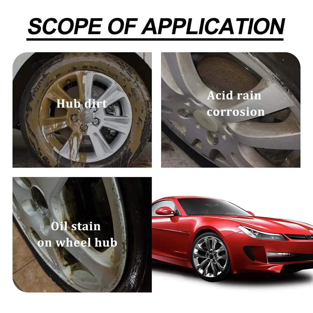 120ml Brake Bomber Cleaner Car Wheel Cleaner Car Wash Wheel Cleaning Spray Powerful Rim Brake Dust Remover Auto Detailing Tool
