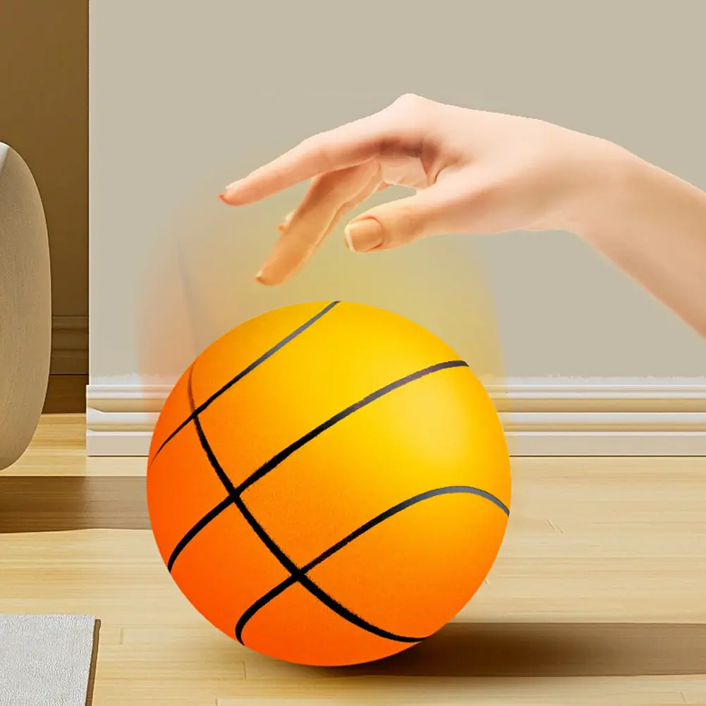 Silent Basketball Indoor Bouncing Mute Ball 24/21/18cm Silent Soft Foam Basketball Child Sports Toy Game Bounce Basket Balls